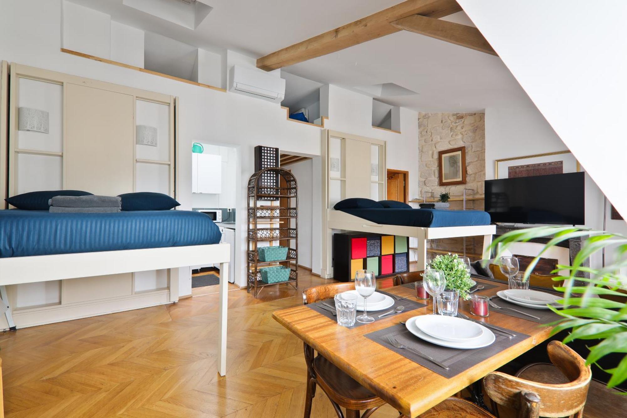 Studio Appartement Quartier Pantheon 3 Free Netflix Paris Luaran gambar